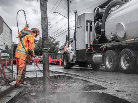 High-Pressure Water Hydro Excavation